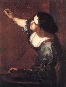 GENTILESCHI, Artemisia Self-Portrait as the Allegory of Painting fdg oil painting